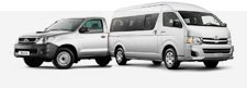 Rental vans and utes available in Hamilton, Tauranga, and Rotorua