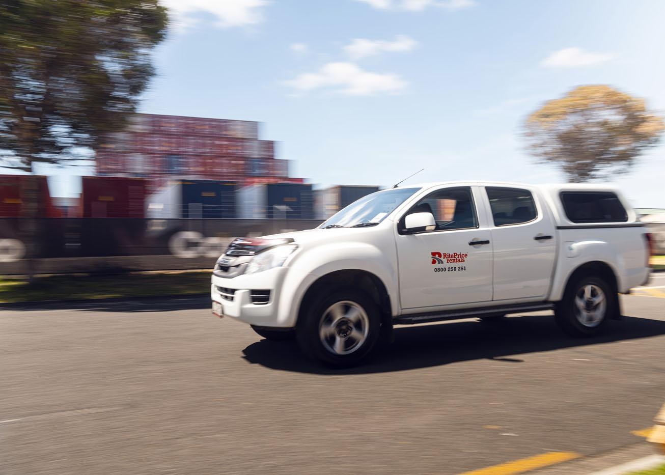 RitePrice Rentals ute on the road