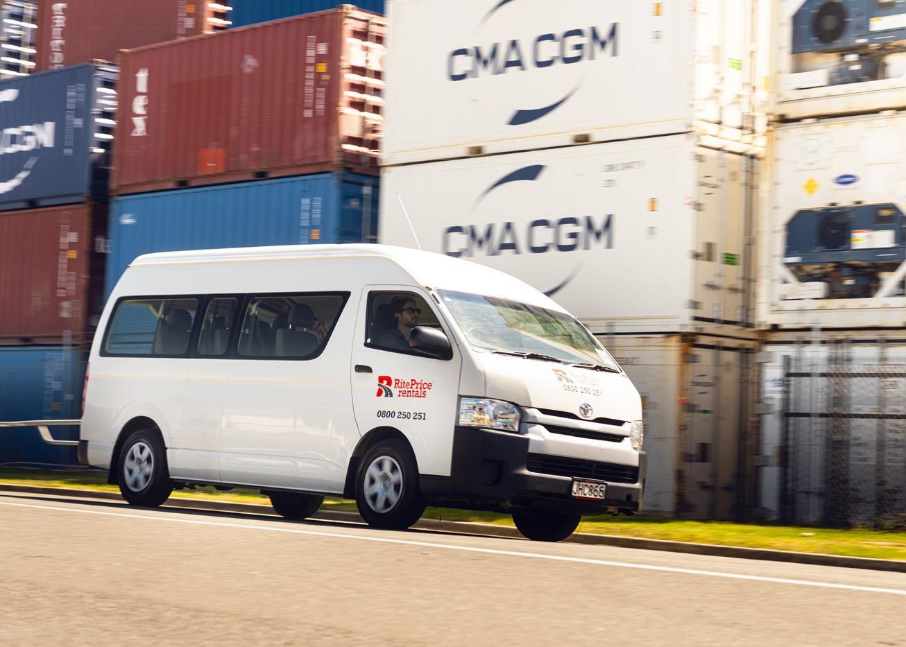 RitePrice Rentals van on the road